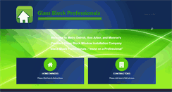 Desktop Screenshot of glassblockprofessionals.com
